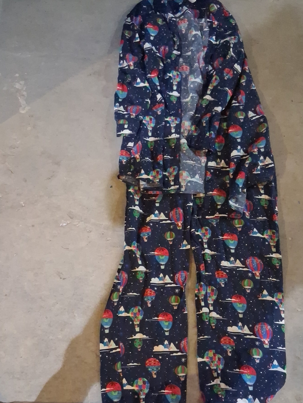 Wondershop Navy Hot Air Balloon Print Pajama Set